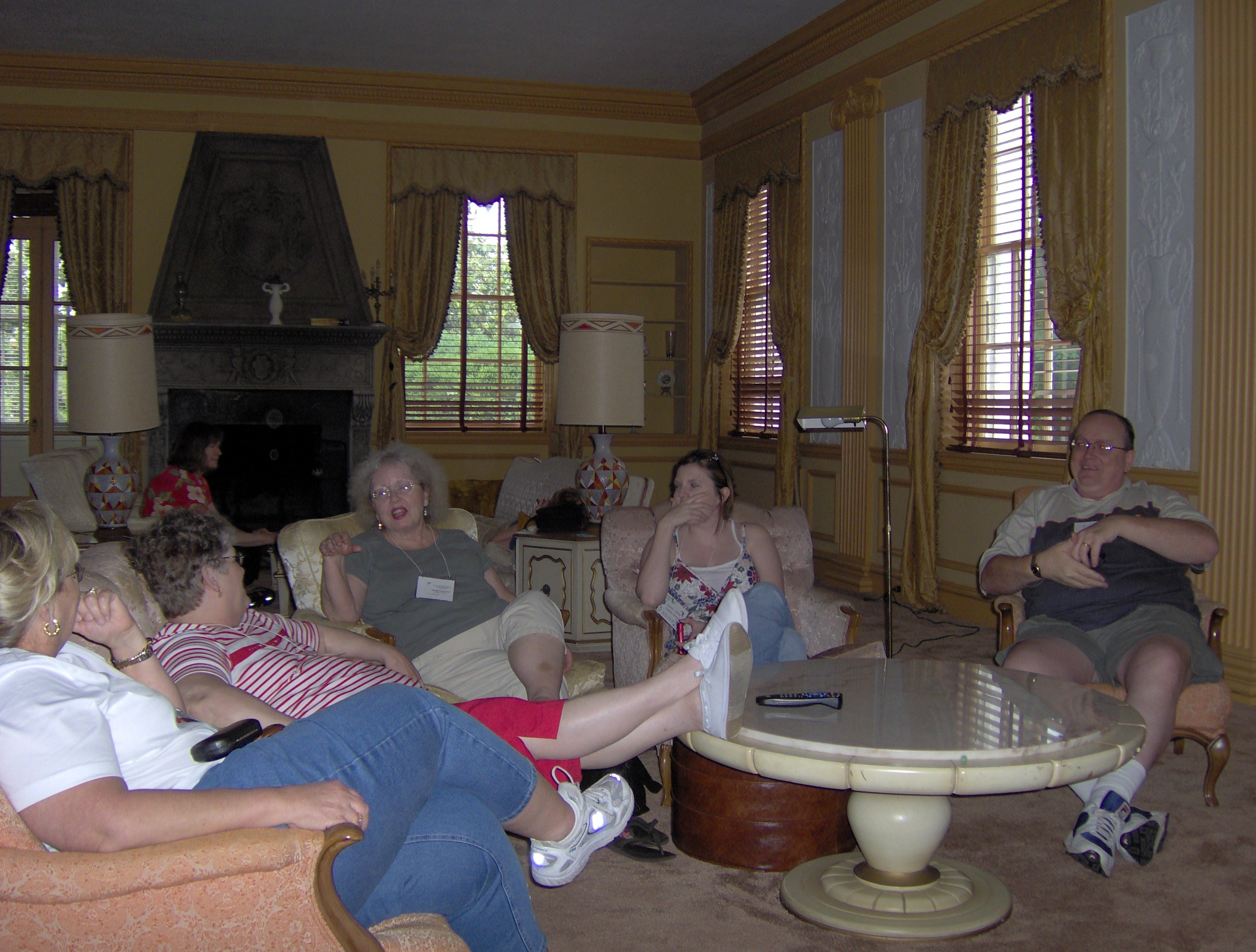2007 OFHS Meeting in Charlottesville, VA (Some OFHS members relaxing inside Tiverton - Frederick Owsley House