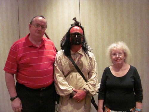 2010 OFHS Meeting in Knoxville, TN. (l-r) Ronny Bodine, Chief Dragging Canoe (Joe Guy), and Sheila Patterson.